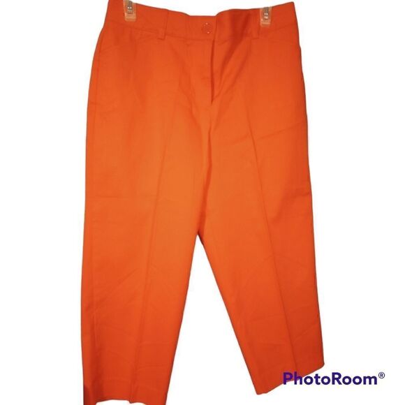 Kim Rogers coral Capri with pockets - Picture 3 of 12